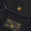 Stockton Cropped Logo-Detailed Distressed Denim Jacket - E1