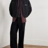 Stockton Cropped Logo-Detailed Distressed Denim Jacket - OU