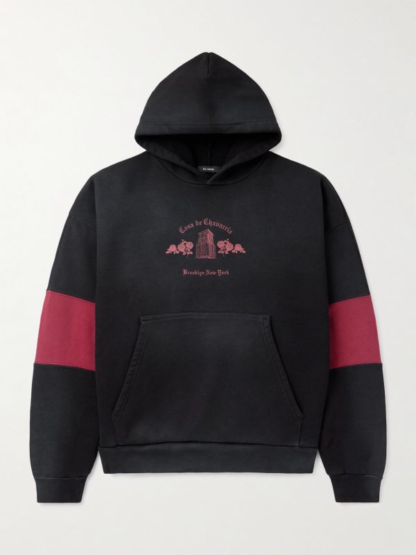 Casa de Chavarria Printed Cotton-Jersey Hoodie Casa de Chavarria Printed Cotton-Jersey Hoodie