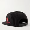 Fine Fashion Logo-Embroidered Twill Baseball Cap - BK