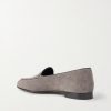 Modena Leather-Trimmed Suede Loafers - BK Modena Leather-Trimmed Suede Loafers - BK