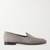 Modena Leather-Trimmed Suede Loafers Modena Leather-Trimmed Suede Loafers
