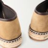 Nerano Leather-Trimmed Suede Espadrilles - CU