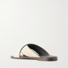 Otawi Woven Raffia and Leather Sandals - BK Otawi Woven Raffia and Leather Sandals - BK