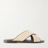 Otawi Woven Raffia and Leather Sandals Otawi Woven Raffia and Leather Sandals