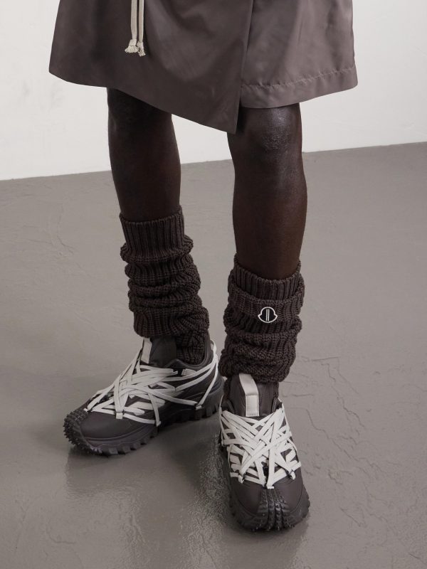+ Moncler Trailgrip Megalace® Leather and Rubber Sneakers - OU + Moncler Trailgrip Megalace® Leather and Rubber Sneakers - OU