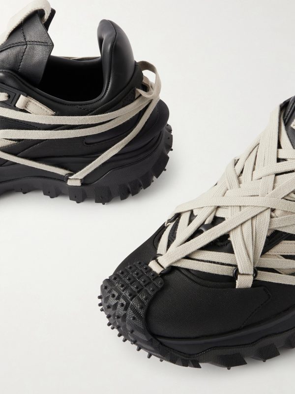 + Moncler Trailgrip Megalace® Leather and Rubber Sneakers - CU + Moncler Trailgrip Megalace® Leather and Rubber Sneakers - CU