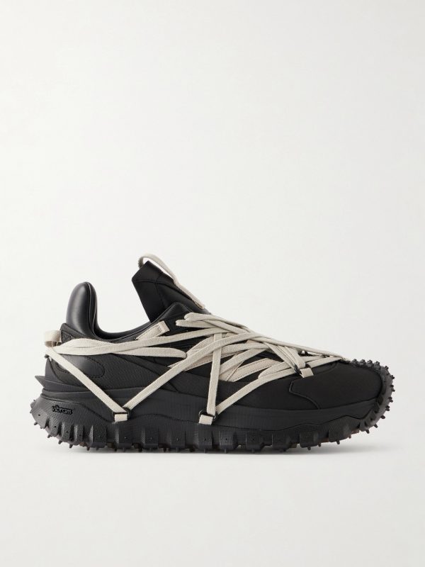 + Moncler Trailgrip Megalace® Leather and Rubber Sneakers + Moncler Trailgrip Megalace® Leather and Rubber Sneakers