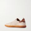Militia 002 Leather-Trimmed Suede Sneakers - BK Militia 002 Leather-Trimmed Suede Sneakers - BK