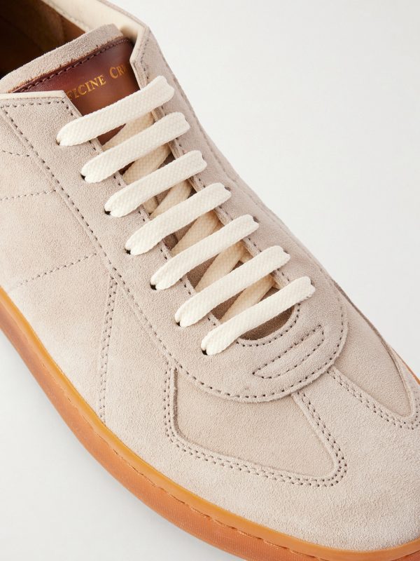 Militia 002 Leather-Trimmed Suede Sneakers - CU Militia 002 Leather-Trimmed Suede Sneakers - CU