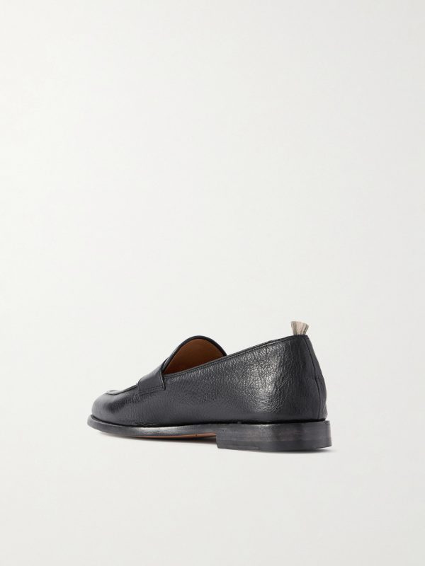 Opera 001 Deerskin Penny Loafers - BK