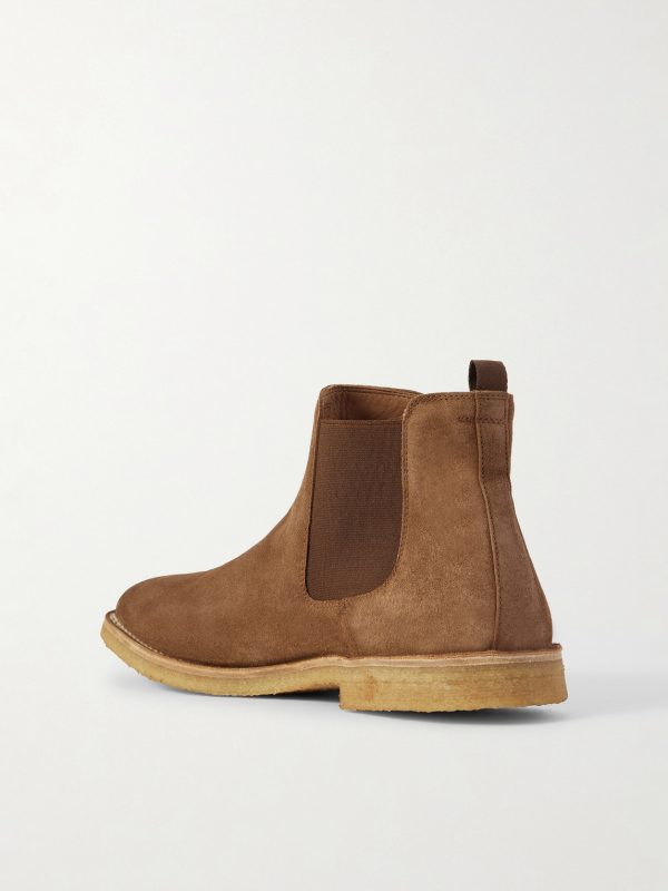 History 004 Suede Chelsea Boots - BK