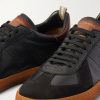 Militia 001 Suede-Trimmed Full-Grain Deerskin Sneakers - CU Militia 001 Suede-Trimmed Full-Grain Deerskin Sneakers - CU
