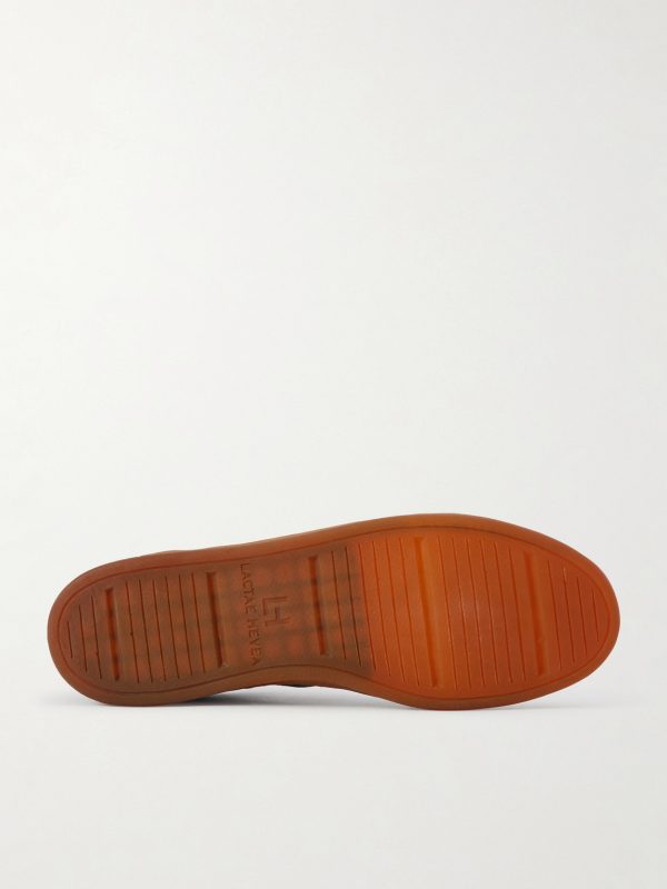 Militia 001 Suede-Trimmed Full-Grain Deerskin Sneakers - E1 Militia 001 Suede-Trimmed Full-Grain Deerskin Sneakers - E1