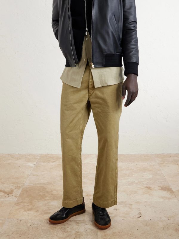Militia 001 Suede-Trimmed Full-Grain Deerskin Sneakers - OU Militia 001 Suede-Trimmed Full-Grain Deerskin Sneakers - OU