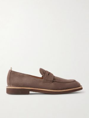 Opera 001 Suede Penny Loafers Opera 001 Suede Penny Loafers