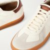 Militia 001 Suede-Trimmed Full-Grain Deerskin Sneakers - CU Militia 001 Suede-Trimmed Full-Grain Deerskin Sneakers - CU