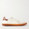 Militia 001 Suede-Trimmed Full-Grain Deerskin Sneakers Militia 001 Suede-Trimmed Full-Grain Deerskin Sneakers