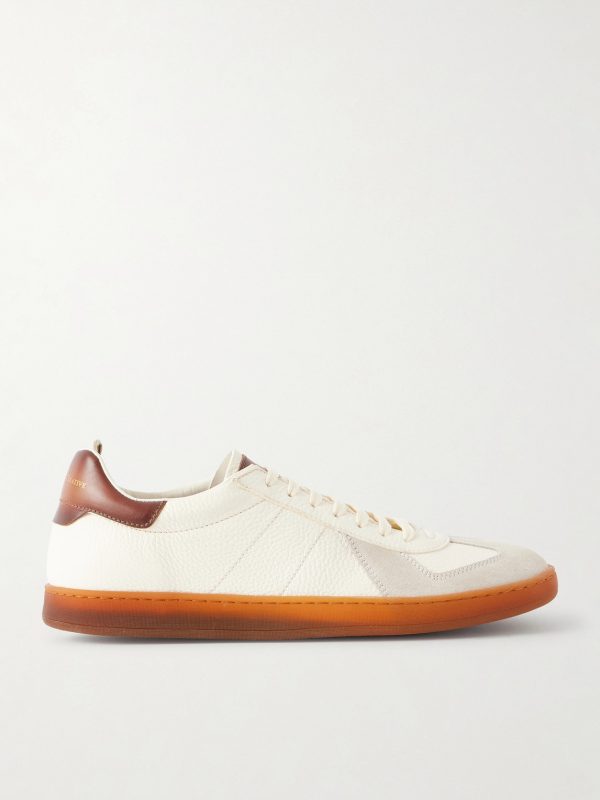 Militia 001 Suede-Trimmed Full-Grain Deerskin Sneakers Militia 001 Suede-Trimmed Full-Grain Deerskin Sneakers