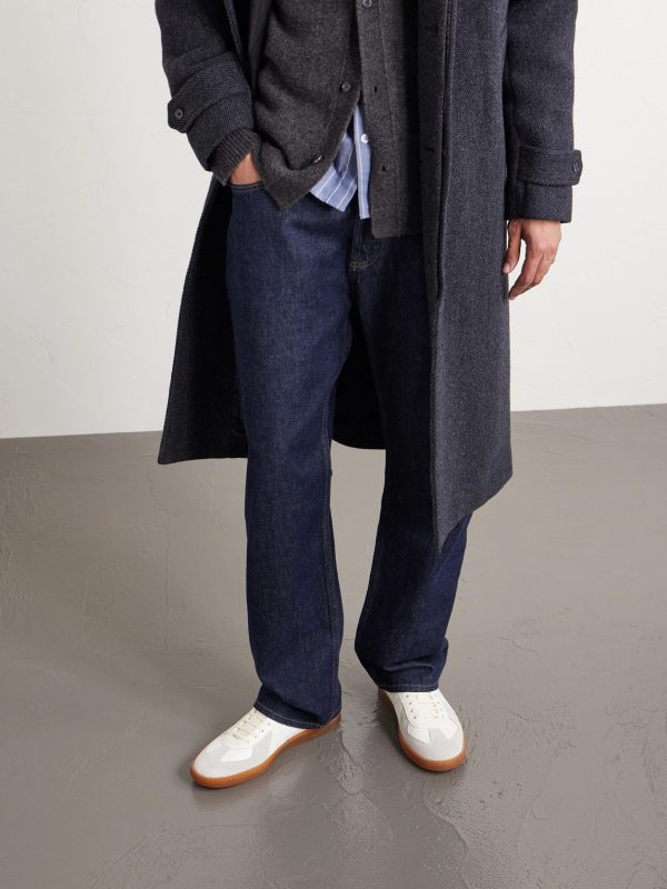 Militia 001 Suede-Trimmed Full-Grain Deerskin Sneakers - OU Militia 001 Suede-Trimmed Full-Grain Deerskin Sneakers - OU