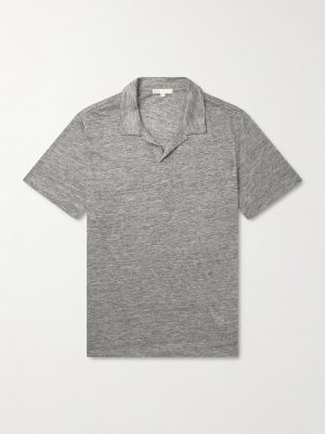 Shaun Linen-Jersey Polo Shirt Shaun Linen-Jersey Polo Shirt