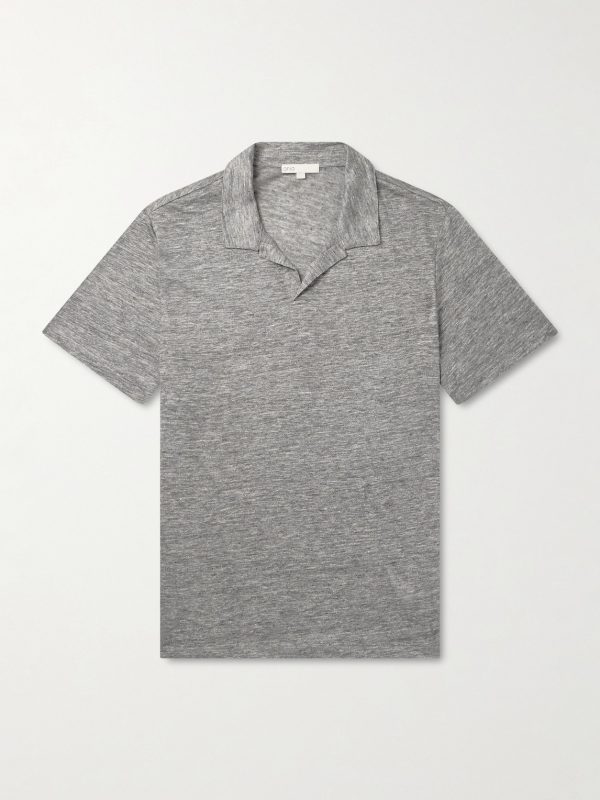 Shaun Linen-Jersey Polo Shirt Shaun Linen-Jersey Polo Shirt