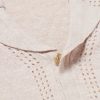 Camp-Collar Pointelle-Knit Linen Shirt - CU