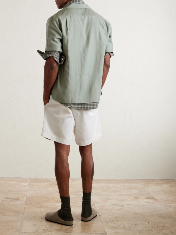 Vacation Convertible-Collar TENCEL™Lyocell Shirt - BK Vacation Convertible-Collar TENCEL™Lyocell Shirt - BK