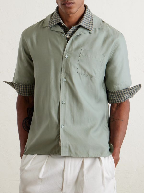 Vacation Convertible-Collar TENCEL™Lyocell Shirt - FR Vacation Convertible-Collar TENCEL™Lyocell Shirt - FR
