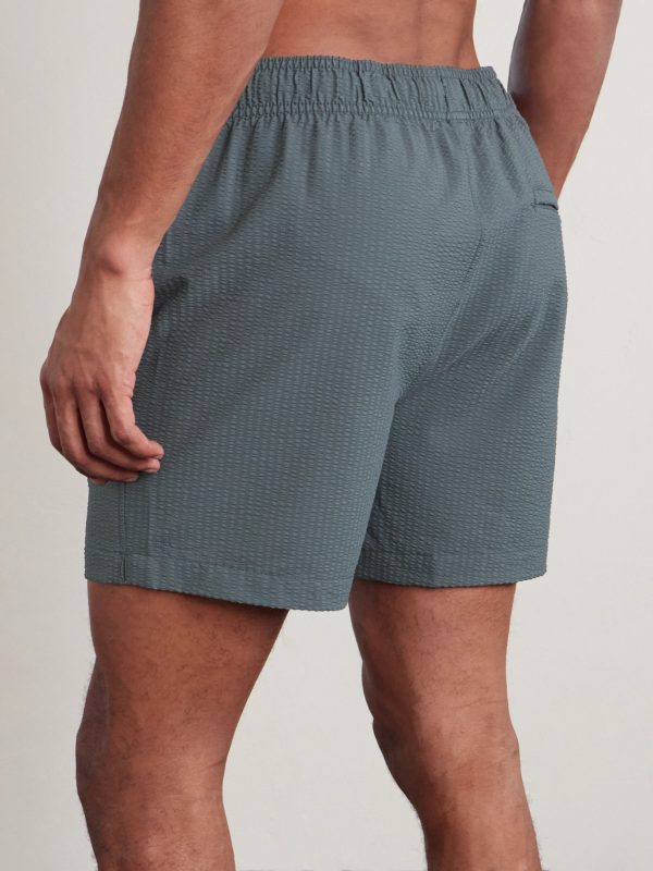 Charles Straight-Leg Mid-Length Swim Shorts - BK Charles Straight-Leg Mid-Length Swim Shorts - BK
