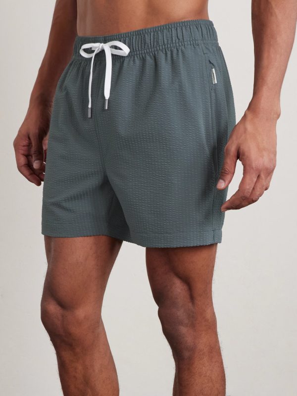 Charles Straight-Leg Mid-Length Swim Shorts - FR Charles Straight-Leg Mid-Length Swim Shorts - FR