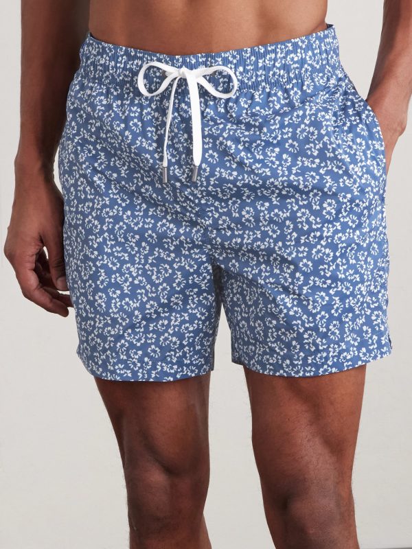 Charles Straight-Leg Mid-Length Printed Swim Shorts - FR Charles Straight-Leg Mid-Length Printed Swim Shorts - FR