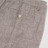 Tapered Pleated Linen Trousers - CU Tapered Pleated Linen Trousers - CU