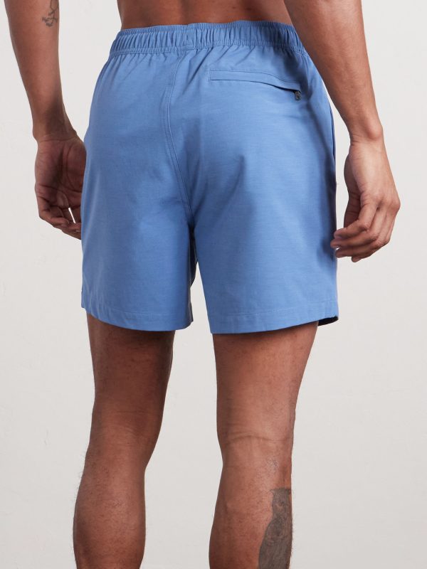 Land To Water Straight-Leg Mid-Length Swim Shorts - BK