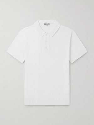 Textured-Cotton Polo Shirt