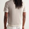 Two-Tone Cotton and Linen-Blend Shirt - BK Two-Tone Cotton and Linen-Blend Shirt - BK