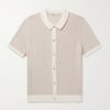 Two-Tone Cotton and Linen-Blend Shirt Two-Tone Cotton and Linen-Blend Shirt
