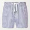 Charles Straight-Fit Mid-Length Striped Seersucker Swim Shorts Charles Straight-Fit Mid-Length Striped Seersucker Swim Shorts