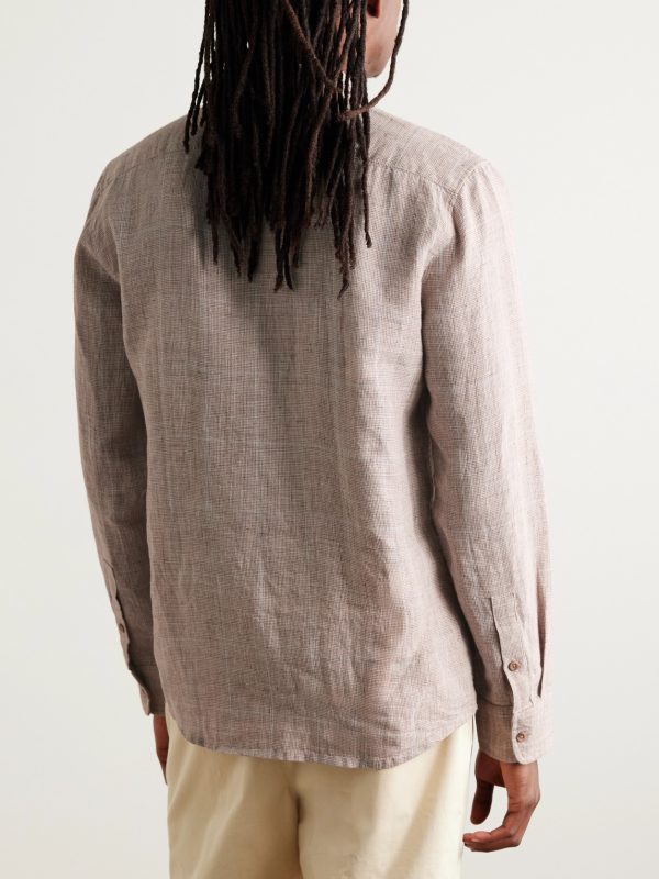 Checked Linen Shirt - BK