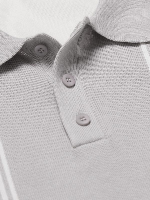 Striped Cotton Polo Shirt - CU Striped Cotton Polo Shirt - CU