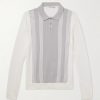 Striped Cotton Polo Shirt Striped Cotton Polo Shirt
