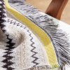 Blur Fringed Jacquard-Knit Wool-Blend Throw - CU