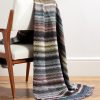 Blur Fringed Jacquard-Knit Wool-Blend Throw