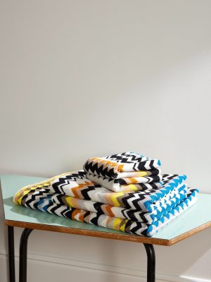 Best Set of Five Striped Cotton-Terry Towels Best Set of Five Striped Cotton-Terry Towels
