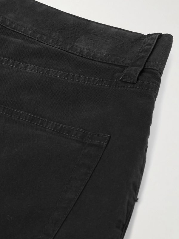 Straight-Leg Brushed Cotton-Blend Twill Trousers - CU Straight-Leg Brushed Cotton-Blend Twill Trousers - CU