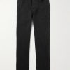 Straight-Leg Brushed Cotton-Blend Twill Trousers Straight-Leg Brushed Cotton-Blend Twill Trousers