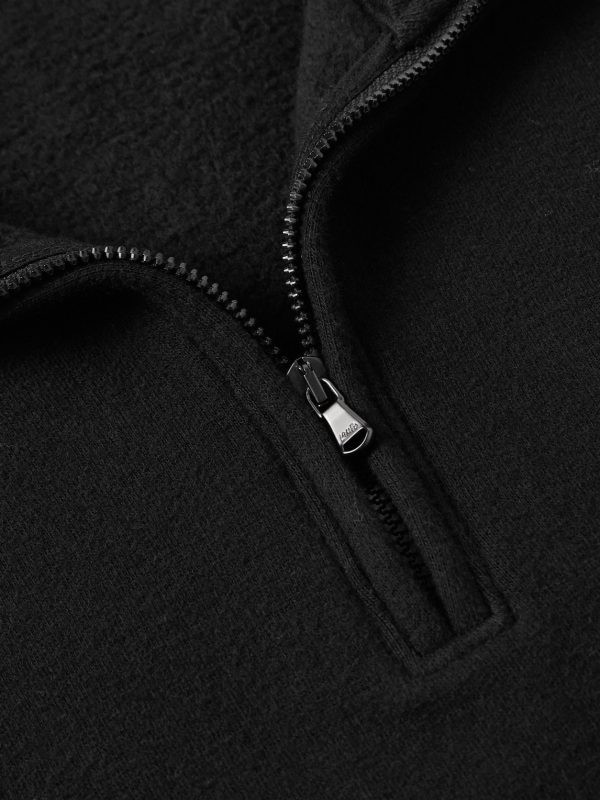 Cozy Cotton-Blend Jersey Half-Zip Sweatshirt - CU