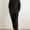 Cozy Cotton-Blend Jersey Half-Zip Sweatshirt - OU