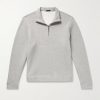 Cozy Cotton-Blend Jersey Half-Zip Sweatshirt Cozy Cotton-Blend Jersey Half-Zip Sweatshirt