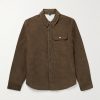 Fleece-Lined Cotton-Blend Corduroy Shirt Jacket